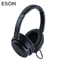 Casque ESON OEM Casque d'avion avec réduction du bruit Casque de compagnie aérienne à triple prise Casque sur l'oreille pour les voyages