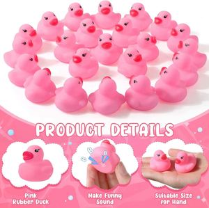 Mini in Bulk Squeaky Rubber Ducks <b>Bath</b> Toys Tiny Float Bathtub Duckies Baby Shower Party Favor for Birthday Car Decor Supplies - Product Image 5