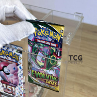 Présentoir en acrylique empilable TCG à 6 emplacements pour boosters, idéal pour les boosters Pokémon 151, avec protection UV