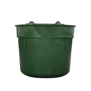 Mangeoire pour chevaux, vaches, chameaux, verte, 8L, 14L, seau à eau et seau à nourriture en plastique épais pour chevaux, bovins - Product Image 3