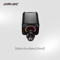 Venta al por mayor de fábrica: Base de servo SIMAGIC Alpha EVO de baja inercia para simulador de carreras, volante con cable para PC, motor de 12 Nm, fabricado en China.