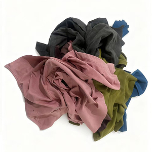 5kg 25kg 10kg 工業用ワイピングコットンラグ 工業用清掃用 再利用可能 暗色 純綿Tシャツラグ - Product Image 3