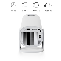 [OEM/ODM] Hot Design Wupro K-W220 Portable-Projecteur LED 4K Support 110 ANSI Lumens Rotation Smart Android 11.0 Projecteur LCD
