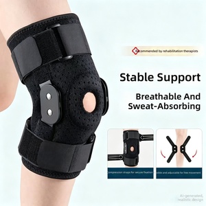 Rodillera Articulada <span class=keywords><strong>con</strong></span> Estabilizadores Laterales, Soporte Ajustable para Rodilla, Estabilizador <span class=keywords><strong>de</strong></span> Rótula para Rotura <span class=keywords><strong>de</strong></span> Menisco, Mangas <span class=keywords><strong>de</strong></span> Recuperación Deportiva - Product Image 1
