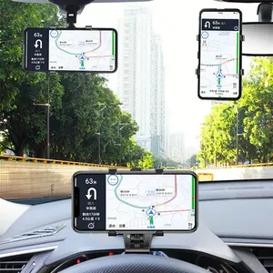 Support Téléphone de Voiture Rotatif à 360 Degrés Vente Chaude, Support de Navigation Multifonctionnel pour Tableau de Bord, Chargeur Portable et Rétroviseur - Product Image 6