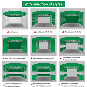 Chất lượng hàng đầu PVC bạt thép mạ kẽm cấu trúc pergola gấp xe nơi trú ẩn carport lều - Product Image 5