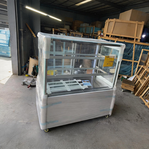 Vitrine Réfrigérée Commerciale à Angle Droit pour Gâteaux, avec Vitre Anti-Buée et Réglable, pour Boulangerie - Product Image 4