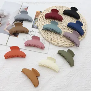 New Arrival simple solid Matt Plastic Hair Claw Clips Hair Clamp Accessories For Women