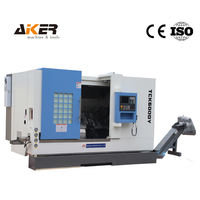 Tour-fraiseuse CNC à banc incliné TCK600DY/500, broche A2-8, alésage 86 mm, tourelle BMT55, préréglage d'outil axe Y
