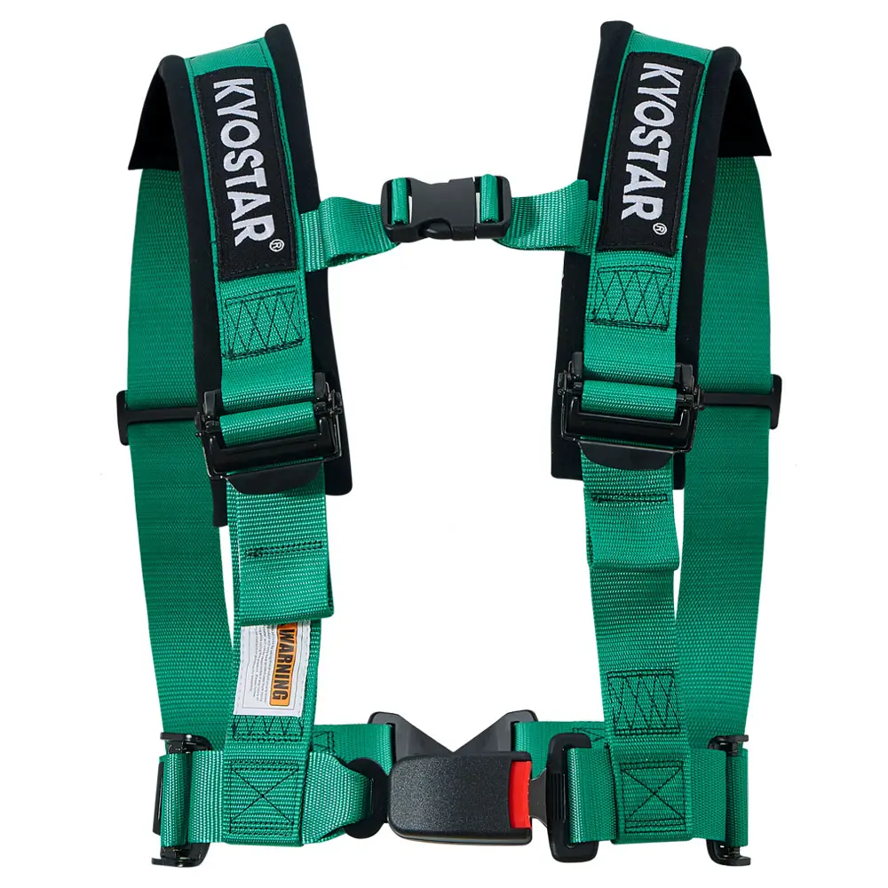 2'' Safety Harness With Ultra Soft Heavy Duty Shoulder Pads 4 Point Harness Racing Car Seat Safety Belt
