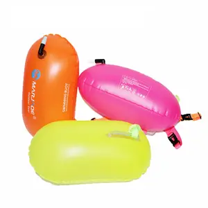 游泳浮标现货新产品游泳安全浮标漂流浮标充气储物干袋背包