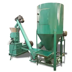 Vertical livestock animal feed crusher mixer machine/mezcladora de alimentos para animales
