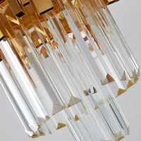 A-mazon Hotsale Lustres de cuisine modernes pour salle à manger Île Pendentif Lumières Lustre Maison Moderne Cristal Pendentif Lumières