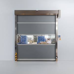 <span class=keywords><strong>Porte</strong></span> rapide à enroulement rapide en PVC avec cadre en acier inoxydable 304 à fermeture automatique pour entrepôts et entrées <span class=keywords><strong>d</strong></span>'usines - Product Image 1