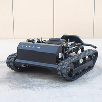 Tondeuse robot agricole télécommandée sur chenilles de haute qualité, homologuée CE, pour la coupe de l'herbe et le débroussaillage