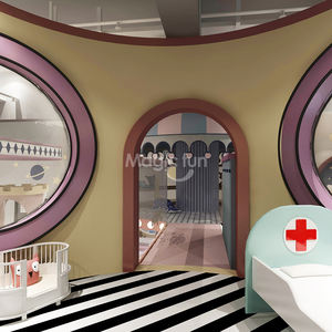 शीर्ष बिक्री परिवार रेस्तरां अस्पताल सुपरमार्केट ड्रेसिंग रूम रोल प्ले हाउस बच्चों के इनडोर खेल के मैदान के उपकरण - Product Image 5