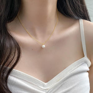 สร้อยคอเงินแท้ S925 สไตล์ญี่ปุ่น-เกาหลี ดีไซน์หรูหรา ประดับมุกหลายเม็ด สำหรับสุภาพสตรี รุ่น D6869 - Product Image 2