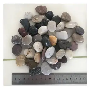 चीन उच्च पॉलिश मिश्रण रंग ढीला कंकड़ पत्थर 3-5 cm