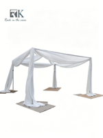Système de rideaux autoportant en aluminium de haute qualité pour tente carrée, idéal pour les décors de mariage