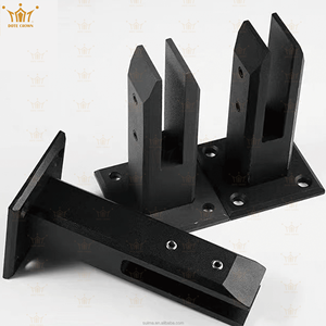 Balustrades modernes et simples <span class=keywords><strong>en</strong></span> <span class=keywords><strong>verre</strong></span> pour villa Base noire <span class=keywords><strong>en</strong></span> acier inoxydable Clôture de piscine <span class=keywords><strong>en</strong></span> <span class=keywords><strong>verre</strong></span> sans rebord Balcon - Product Image 1