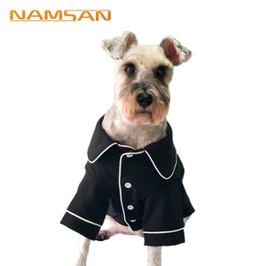 Abrigo para Perro NAMSAN, Negro, de Algodón, Clásico y Elegante, Ropa para Perros para Todas las Estaciones - Product Image 1
