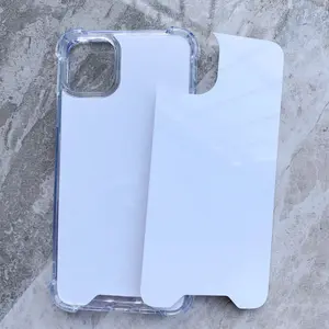 Sublimación de acrílico transparente para iPhone para Samsung 2D Clear Sublimation Phone Case