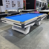 2025 precio de fábrica de alta calidad mesas de billar de 9 pies precio competitivo personalizado 8 bolas Club de 9 pies usando mesa de billar de cama de pizarra