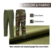 Pantalon de travail tactique d'extérieur respirant et résistant à la déchirure, taille mi-haute, avec fermeture éclair, personnalisé, imperméable, KSP-MFP-NC M65