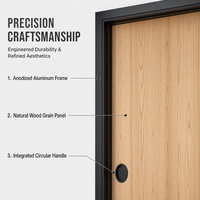 Porte d'entrée en acier à grain de bois, finition par transfert thermique, étanche, anti-effraction, porte de sécurité en acier pour maison et appartement
