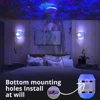 KSWING Moderne LED RGB Laser Galaxy Projecteur Océan Vague Étoile Lune Aurora Starlight Projecteur Blanc/Noir Étoilé Nuit Lumière Ciel