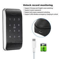 TTLock APP Serrure de rangement pour salle de bain Serrure de tiroir pour bureau et salle de sport avec intégration réseau SDK