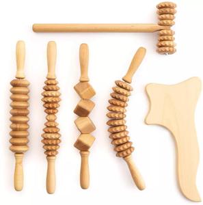 Wood Anti Aging Rolling System Small Magic Cool Body Massage Beauty Products - Product Image 2