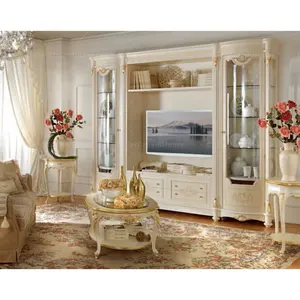 Italian furniture living room white tv stand furniture cabinet