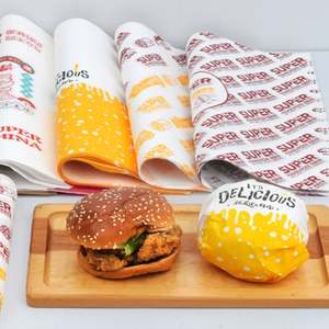Food-Grade Greaseproof PE <b>Paper</b> <b>Wrap</b> Flexography Printable Sandwich <b>Paper</b> for Cake Hamburger Take Away for Cake Hamburger Take - Product Image 2