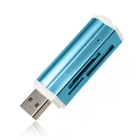 Lecteur de carte SD 4 en 1, lecteur de carte mémoire USB Flash pour Memory Stick Pro Duo Micro /T-Flash/M2/MS Adaptateur SD