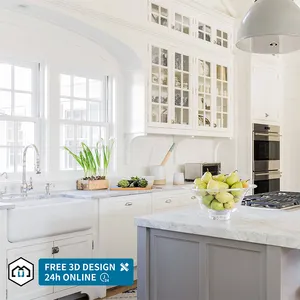 Ev dekorasyon öğeleri mutfak ve banyo Modern tasarım cila laminat parlak mutfak dolapları