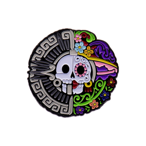 Broche de insignia de moda de ojo de diablo con patrón de logotipo personalizado para Pin de solapa Diseño del fabricante Pin de esmalte de metal Estampado de pantalla de seda - Product Image 6