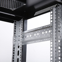 Armoire réseau sur pied de 18U à 42U en acier laminé à froid épaissi, rack réglable, porte de sécurité, boîtier de serveur de données