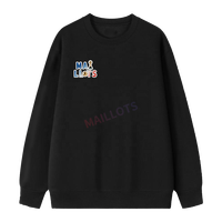 Sweat-shirt col rond uni personnalisé avec transfert thermique HTV, poignets et ourlet côtelés pour les marques, les équipes, les écoles, les événements et les articles promotionnels