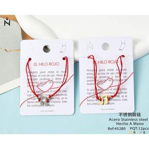 Tobillera Nina El Hilo Rojo de Acero Inoxidable para Mujer, Amuleto de Moda, Protección y Buena Suerte, Regalo de Joyería - Product Image 4