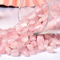 Vente en gros de pierres de quartz rose naturelles, éclats de cristal de quartz rose de Madagascar polies