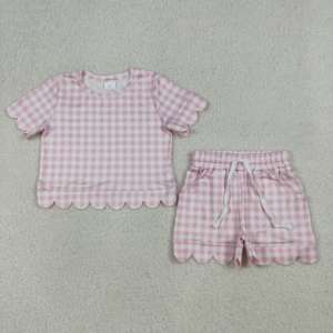 Conjunto informal floral de dos piezas para niñas pequeñas, top sin mangas y pantalones cortos, traje de verano, ropa de algodón suave y elástica - Product Image 6