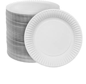 Platos de Papel de Bagazo Desechables Personalizados Verdes para <span class=keywords><strong>Comida</strong></span> Rápida, Vajilla de Pulpa de 9 Pulgadas, 100% Compostables, Biodegradables y Reciclables - Product Image 5