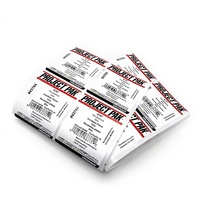 Autocollant adhésif en PVC pour étiquettes de codes-barres, haute viscosité, pour machines, impression UV, rectangulaire, texture collante