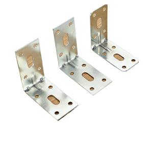 Supports d'angle en acier inoxydable en forme de L, épaisseur 1,0 mm, 1,2 mm, 1,5 mm, pour meubles et armoires, connecteurs durables - Product Image 1