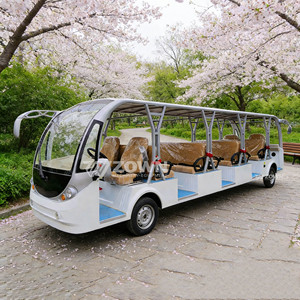 รถเที่ยวชมเมืองไฟฟ้าแบบชาร์จเร็ว 11 ที่นั่ง รถบัสแบตเตอรี่ลิเธียมสำหรับโรงแรม - Product Image 3