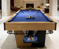 Table de billard d'usine 9 pieds, table de billard moderne pour usage domestique avec retour automatique des billes