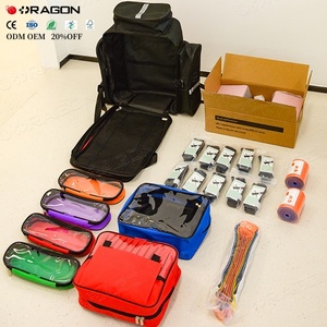 Groothandel OEM waterdichte Oxford materiaal rode kleur handmatige voeding lege medische <span class=keywords><strong>trauma</strong></span> outdoor nood EHBO rugzak - Product Image 3