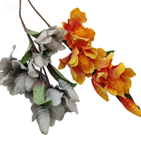 Ensemble de Branches de Fleurs Artificielles en Mousse - Magnolia et Gladiolus Rétro Automne