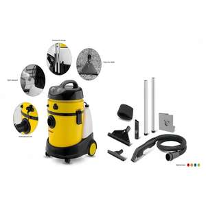 Aspiradora Portátil de Mano de 1600 W y 30 L, de Uso Húmedo/Seco, con Tecnología Ciclónica, para Hogar, Hotel, Autocaravana y Exteriores, con Función de Filtro de Agua - Product Image 4